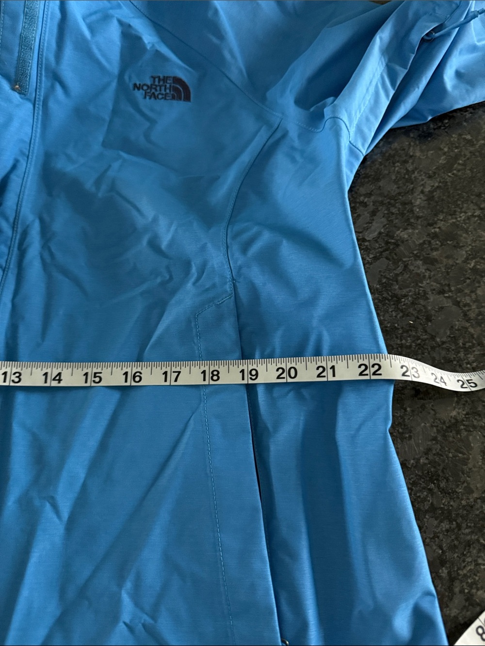 The North Face Bright Blue Hooded Shell Jacket - Like New - Picture 9 of 12
